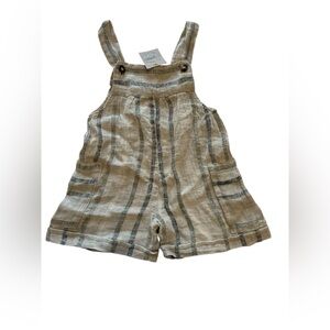 La bottega Brunei‎ Italian linen infant stripe overalls size 1 (6-9) months